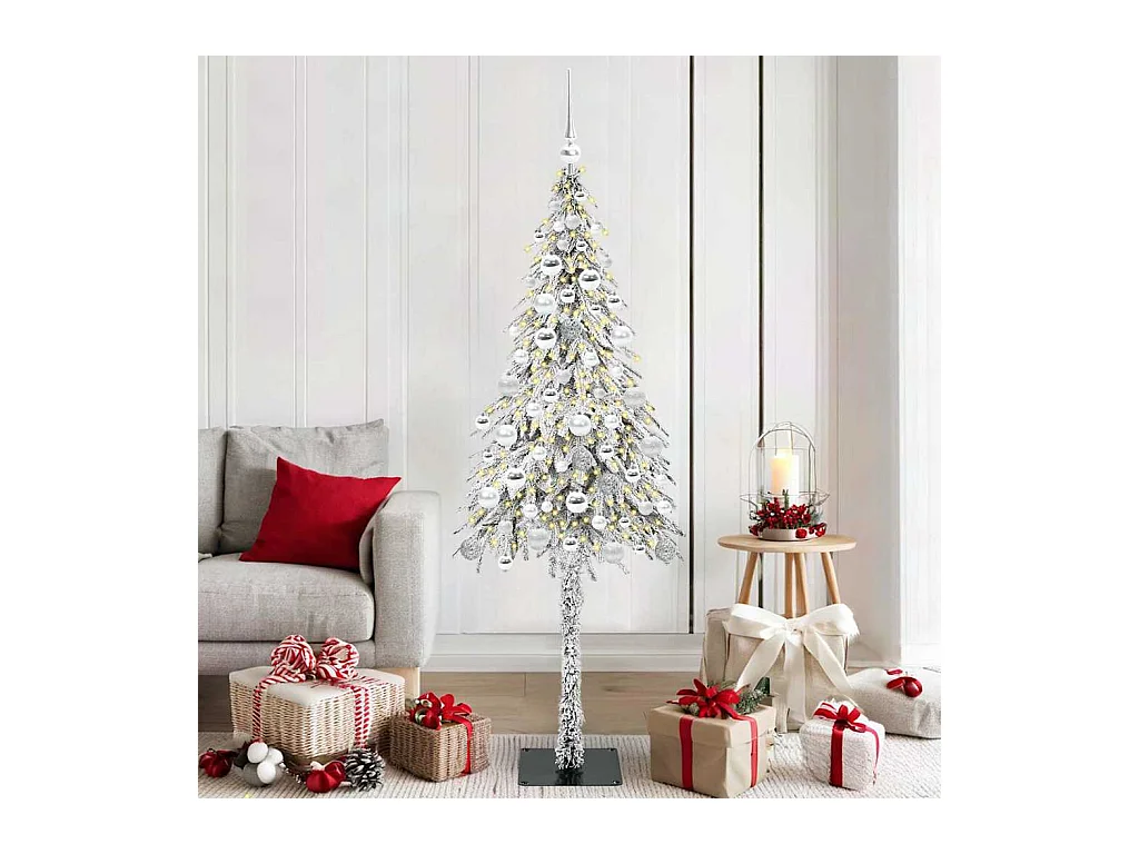 Kerstboom met 300 LED met standaard Wit 180 cm PE en Staal
