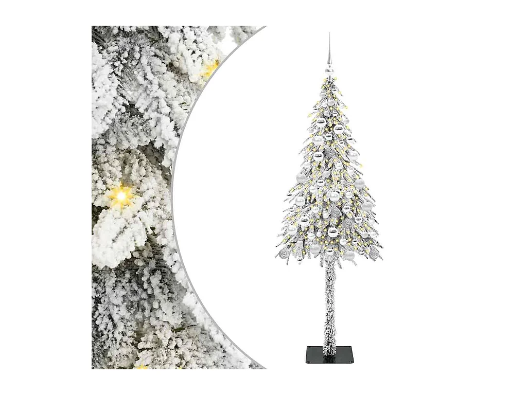 Kerstboom met 300 LED met standaard Wit 180 cm PE en Staal