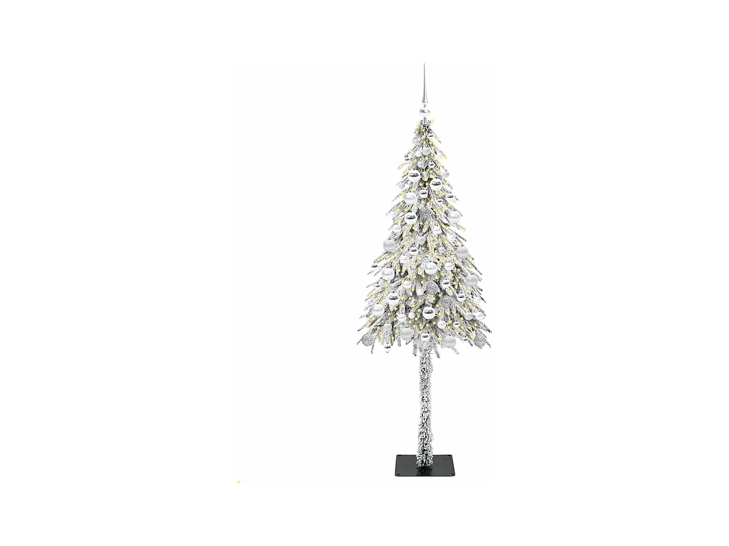 Kerstboom met 300 LED met standaard Wit 180 cm PE en Staal