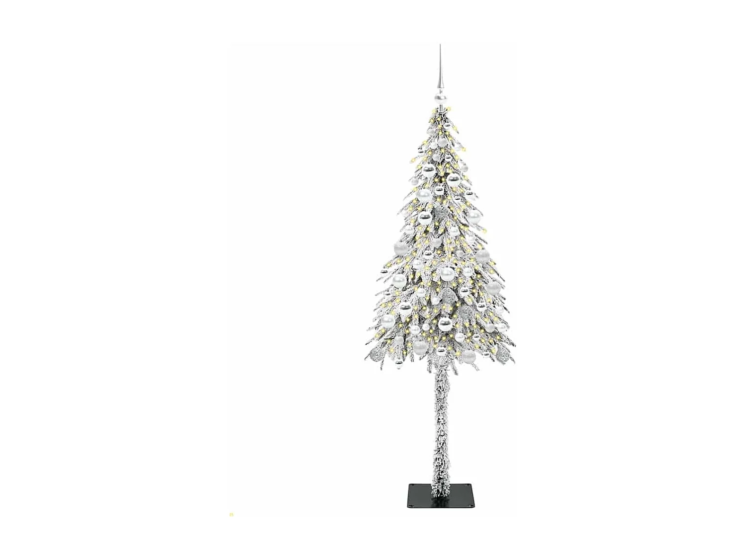 Sapin de Noël avec 300 LED Blanc 180 cm PE et Acier