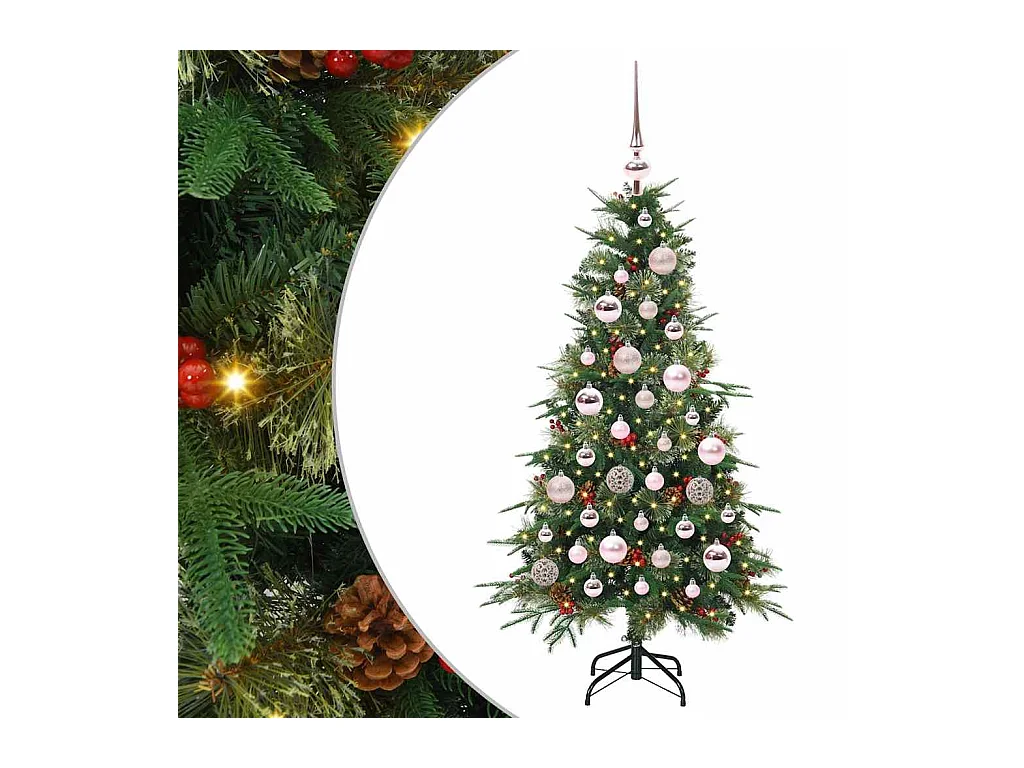 Sapin de Noël Artificiel à Branches Articulées Vert 120 cm