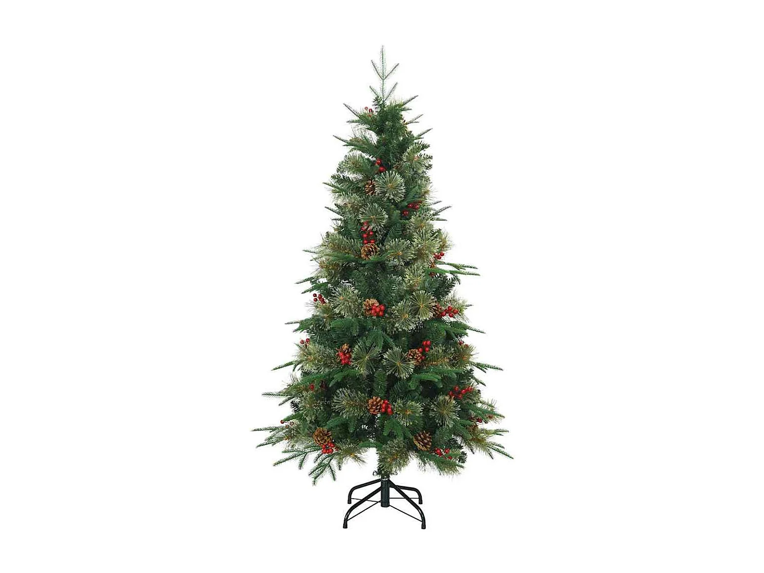 Árbol de Navidad artificial con ramas articuladas Verde 120 cm