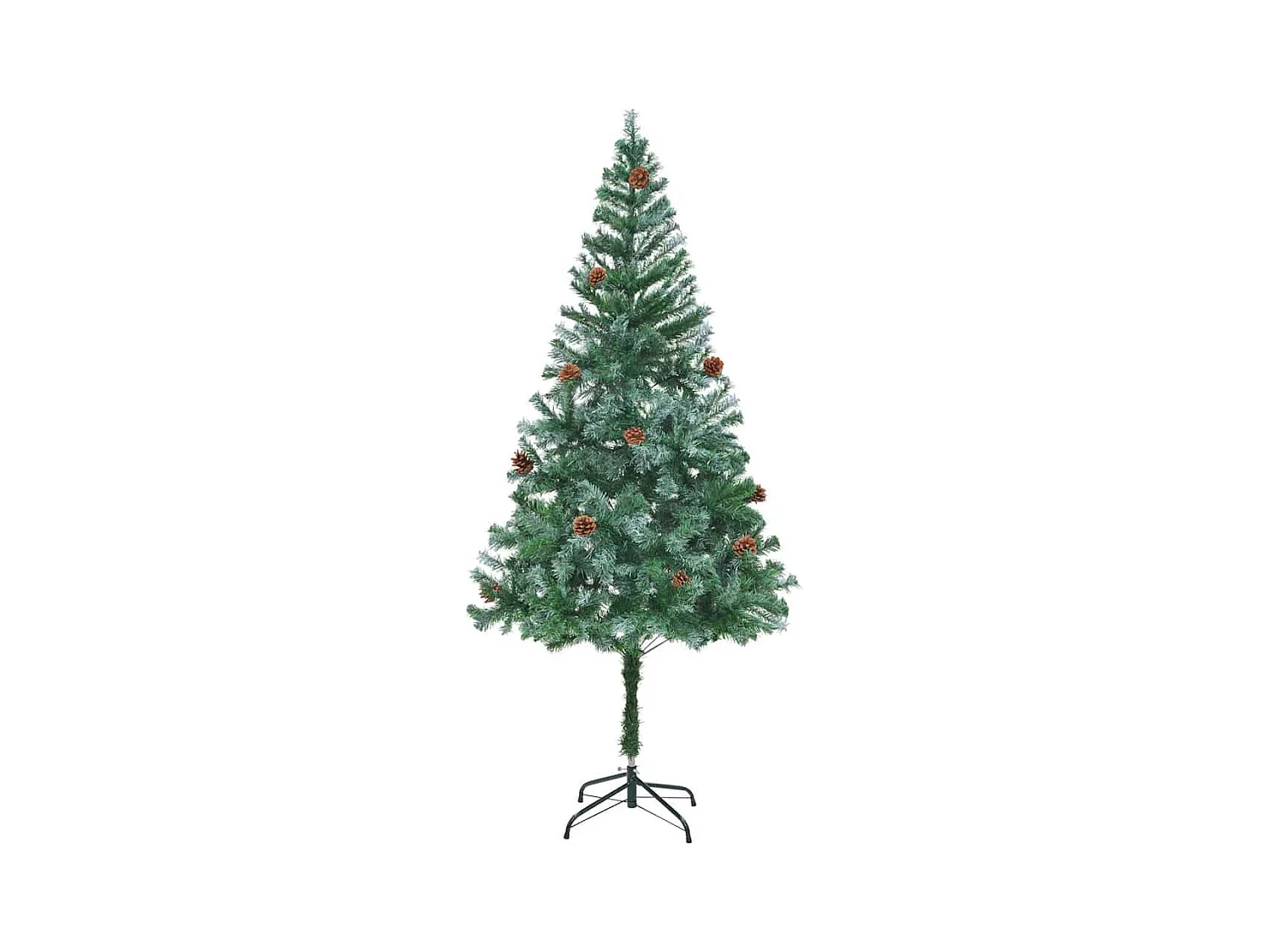 Árbol de Navidad artificial Verde 180 cm PVC y acero