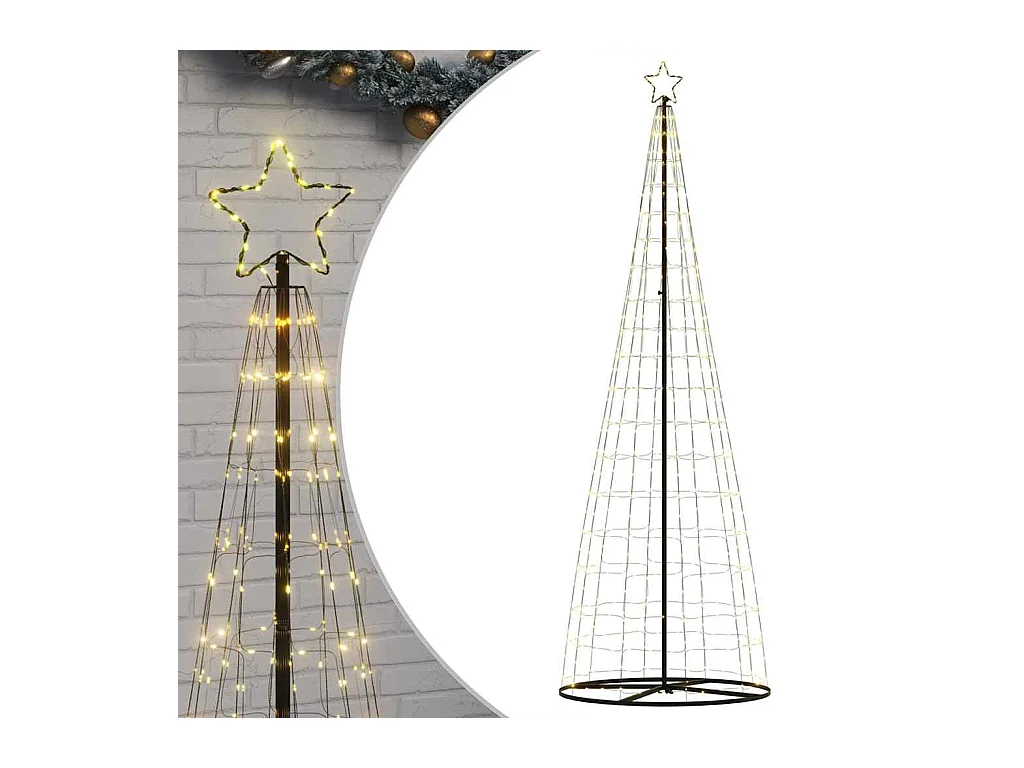 LED-kerstboom 550 LEDs warm wit 304 cm