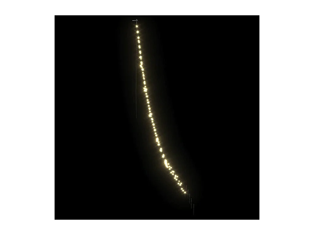 Árvore de Natal LED com 168 LEDs Branco quente 306 cm Metal