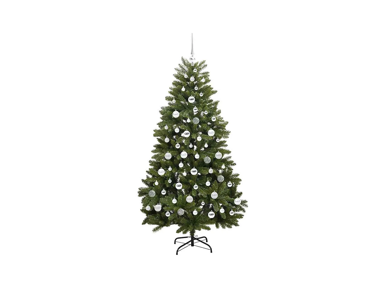 Sapin de Noël artificiel Vert 180 cm PVC et métal