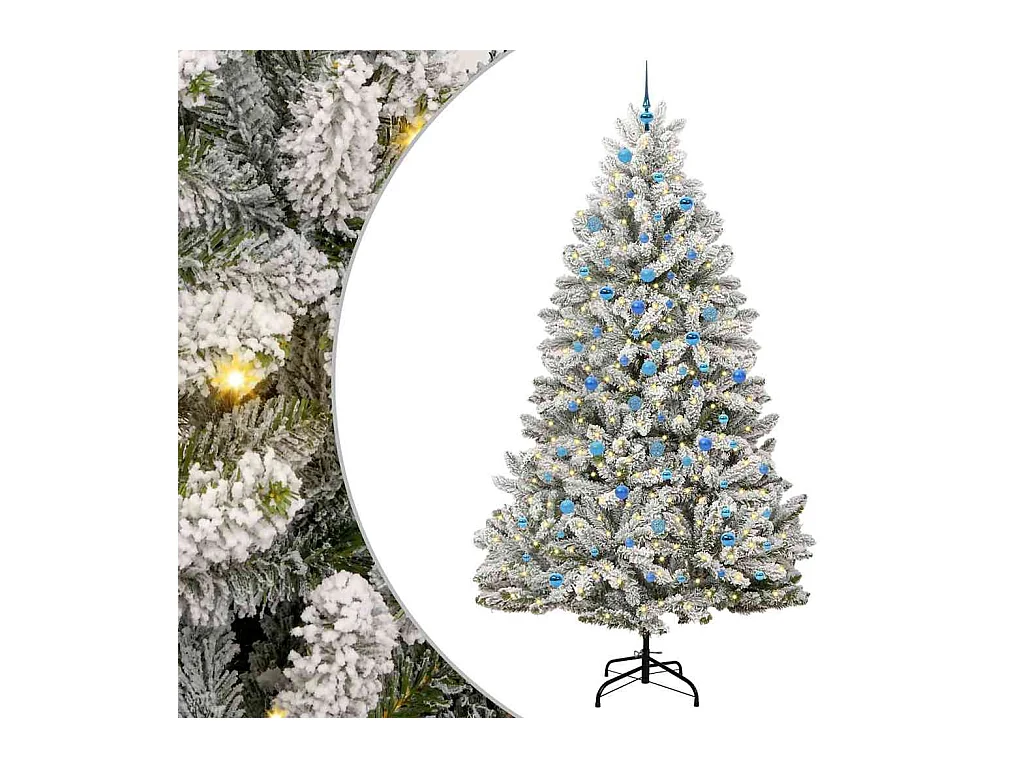 Árbol de Navidad artificial Verde y 240 cm PVC y Metal