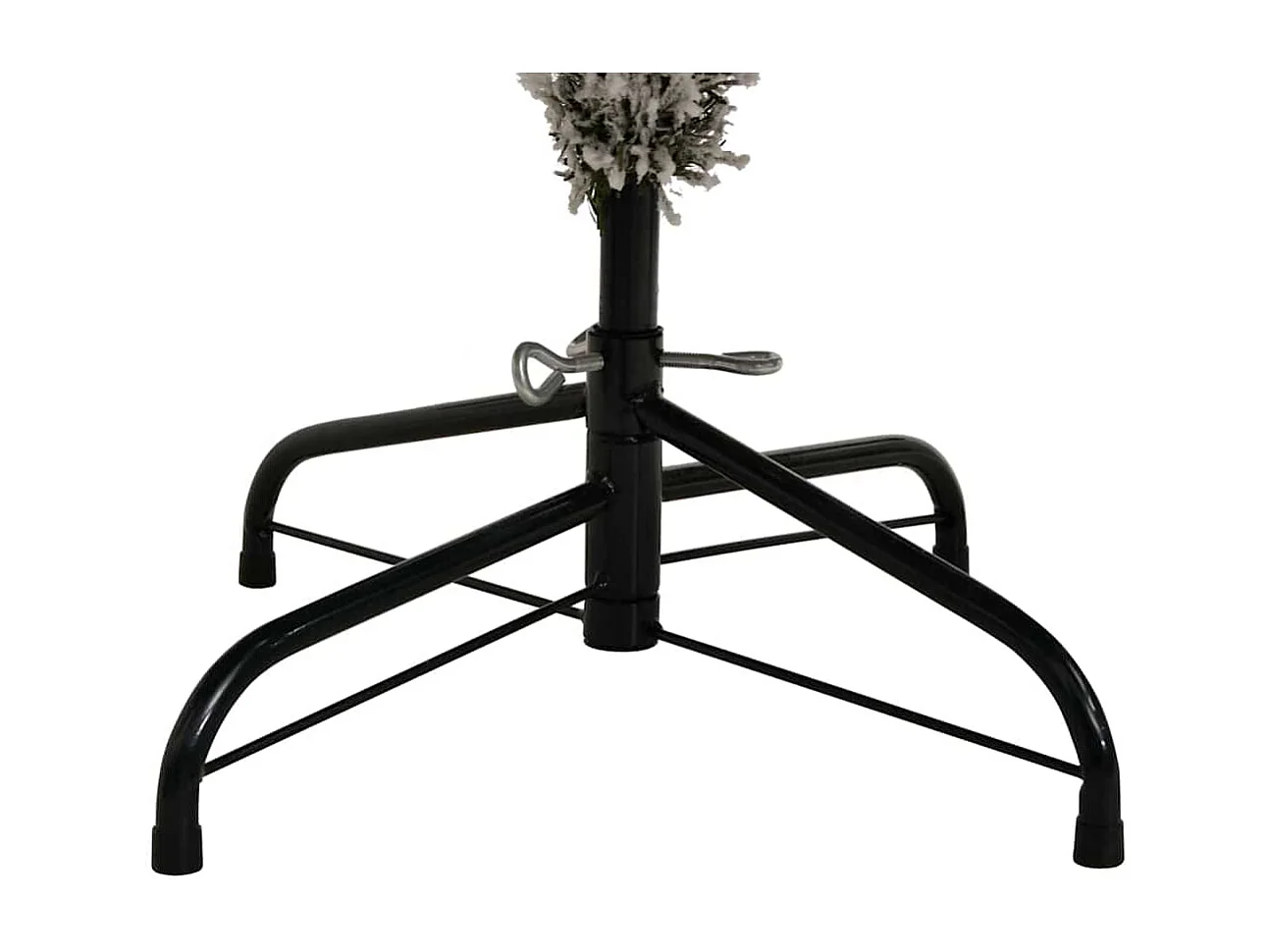 Sapin de Noël artificiel Vert et blanc 240 cm PVC et métal