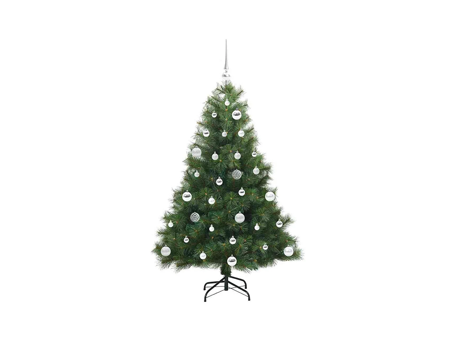 Árbol de Navidad artificial con 150 LED Verde 150 cm PE y PVC