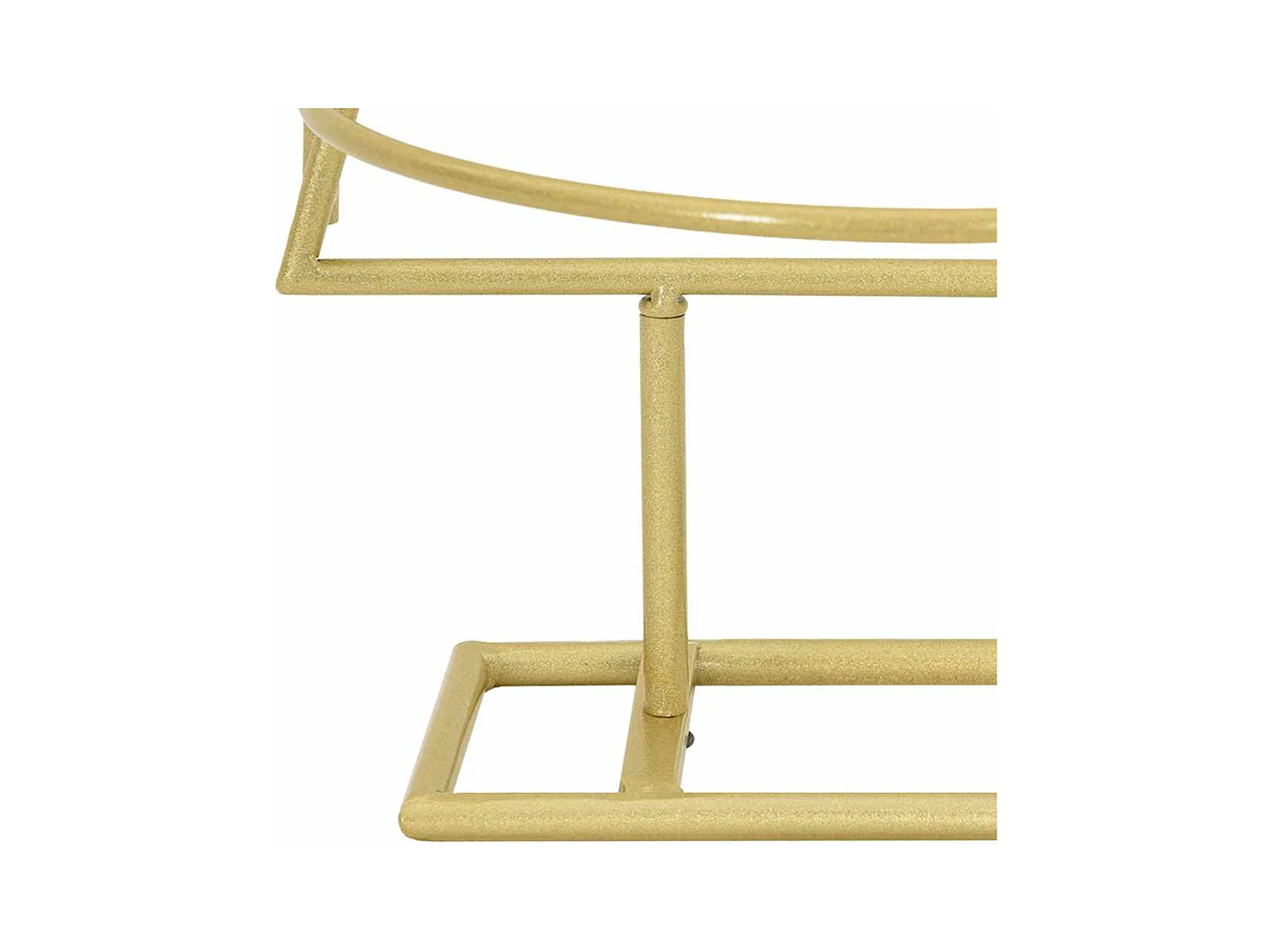 Árbol de Navidad de metal con soporte Dorado 60 cm