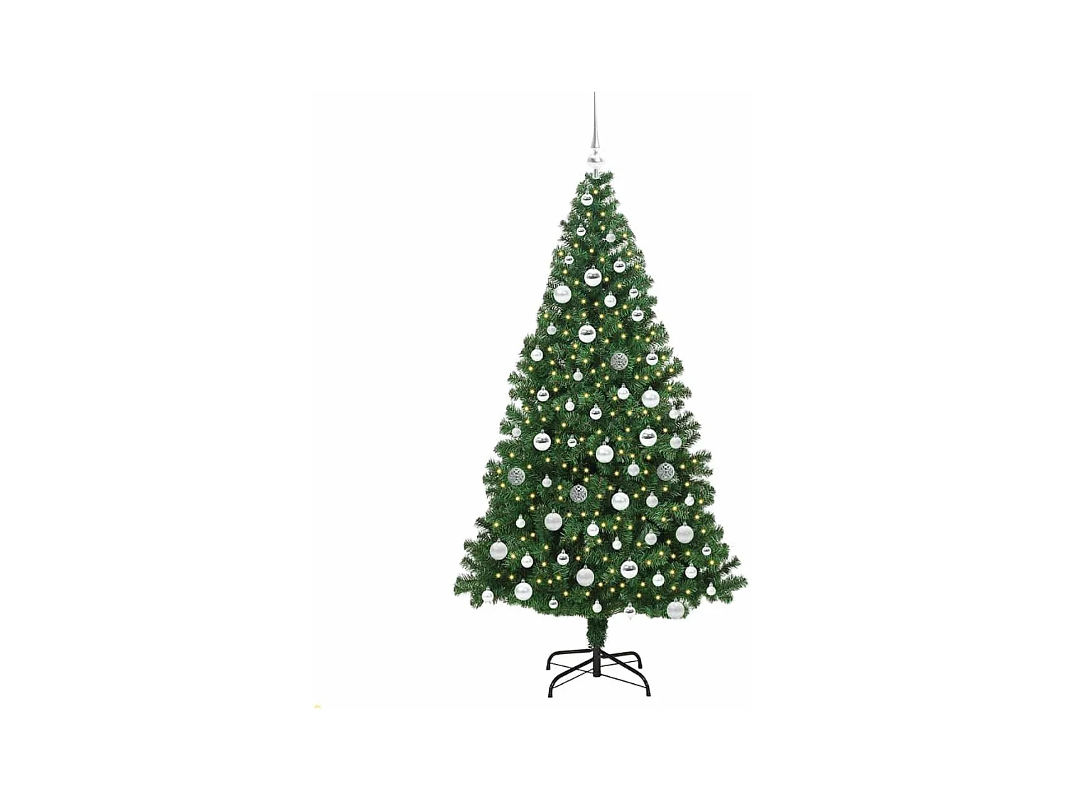 Sapin de Noël artificiel Vert 180 cm PVC, Acier et Plastique