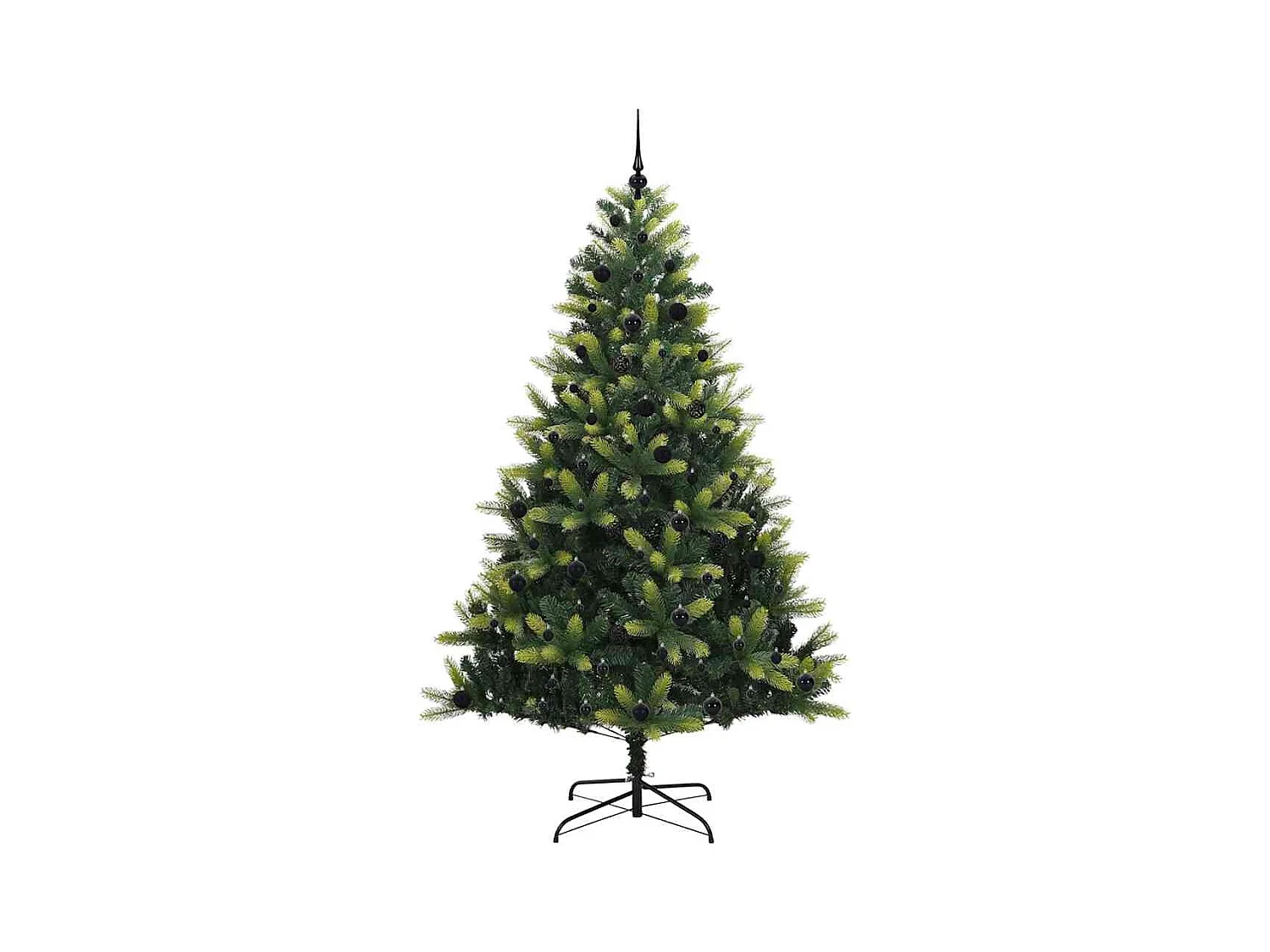Árbol de Navidad artificial con bisagras 300 LEDs Verde 240 cm