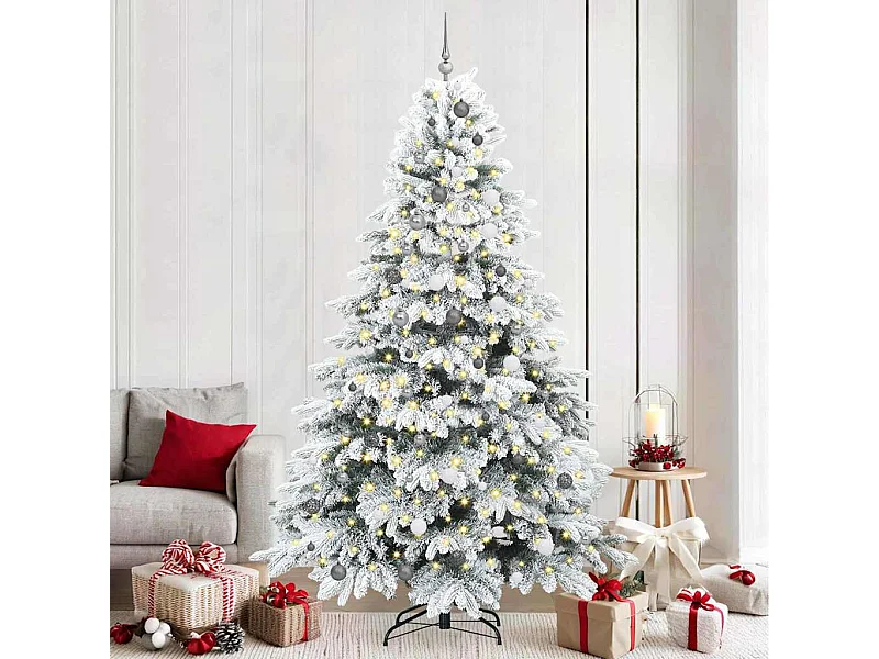 Sapin de Noël artificiel avec 300 LED Vert 240 cm PE et PVC