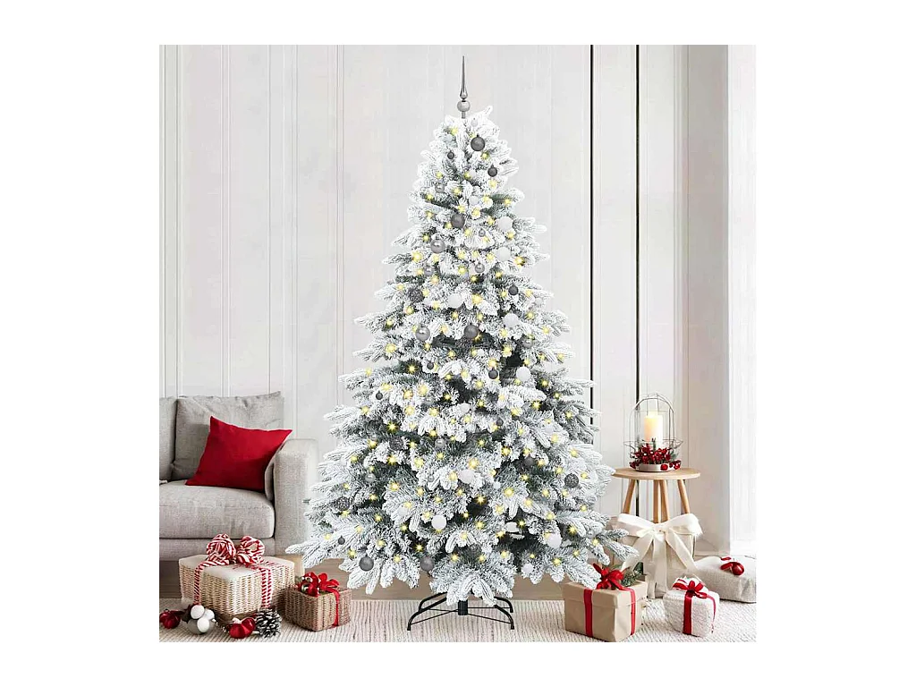 Sapin de Noël artificiel avec 300 LED Vert 240 cm PE et PVC