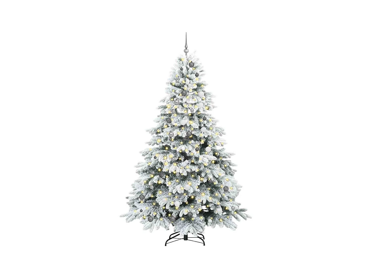 Sapin de Noël artificiel avec 300 LED Vert 240 cm PE et PVC