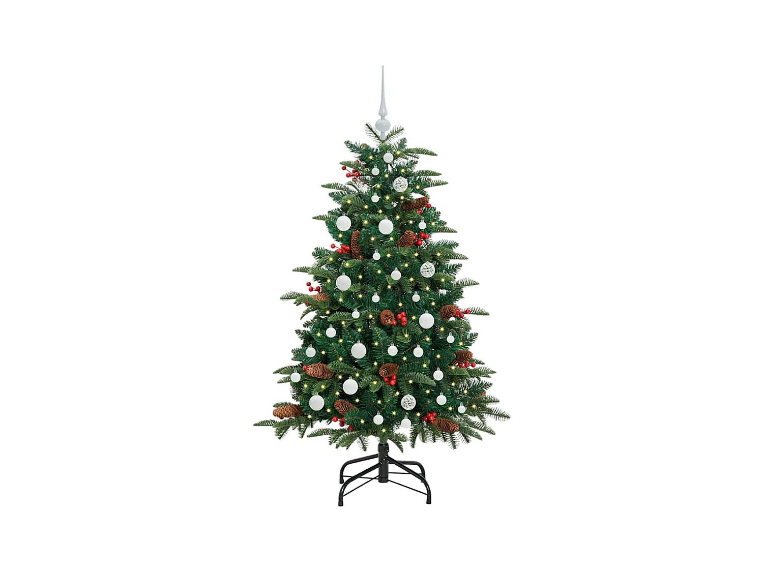 Sapin de Noël artificiel Vert 150 cm PVC, métal et plastique