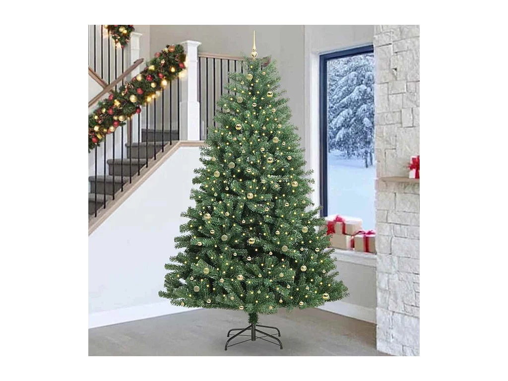 Sapin de Noël Artificiel à Branches Articulées Vert 270 cm