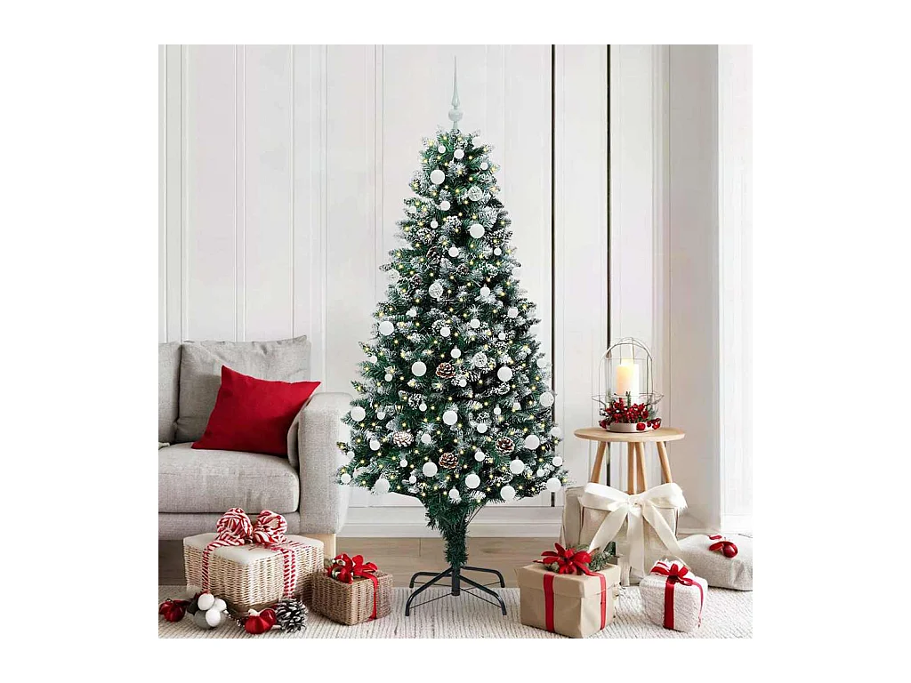 Sapin de Noël artificiel Vert 180 cm PVC, Acier et Plastique