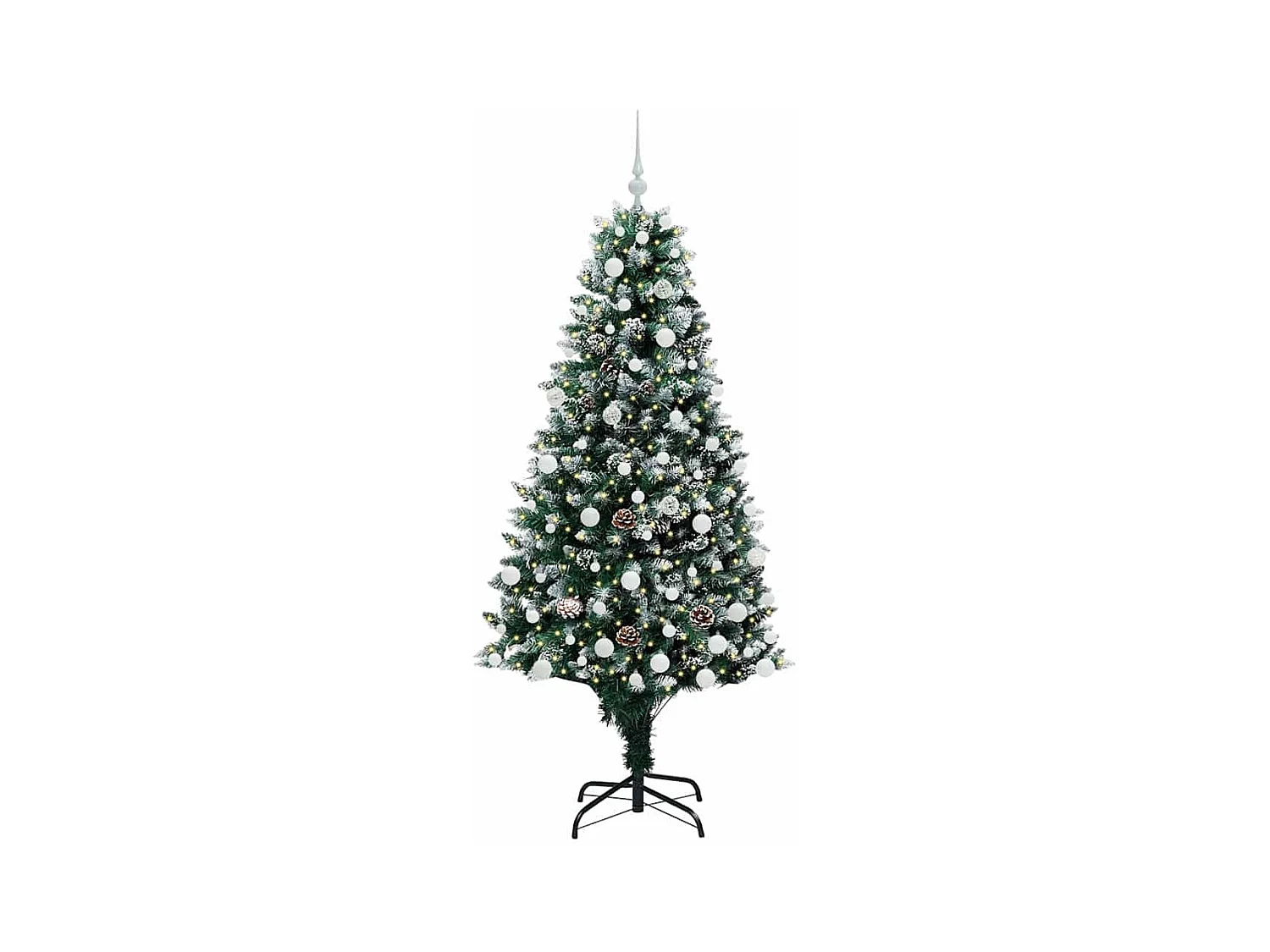 Sapin de Noël artificiel Vert 180 cm PVC, Acier et Plastique
