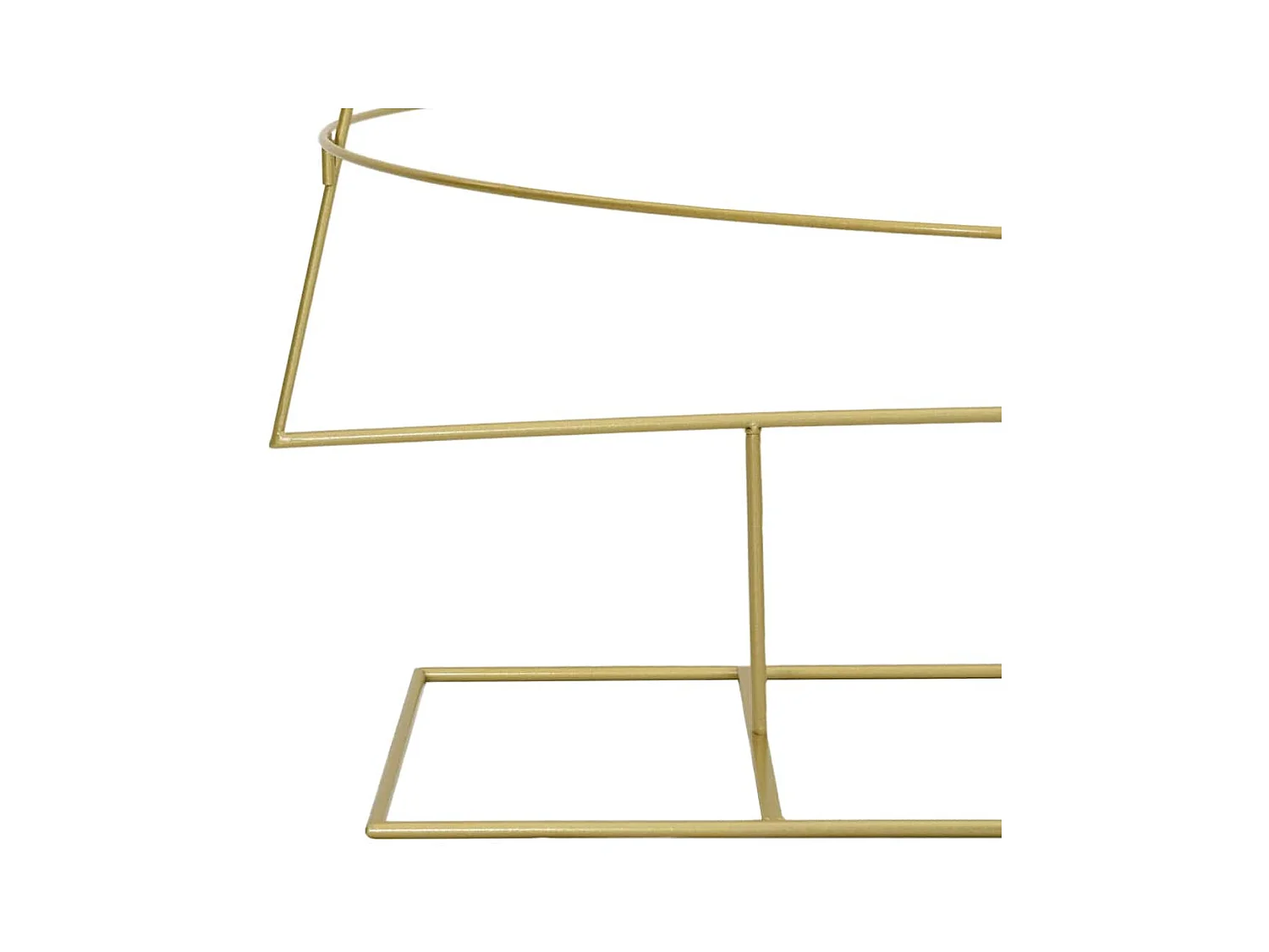 Árbol de Navidad de metal con soporte Dorado 210 cm