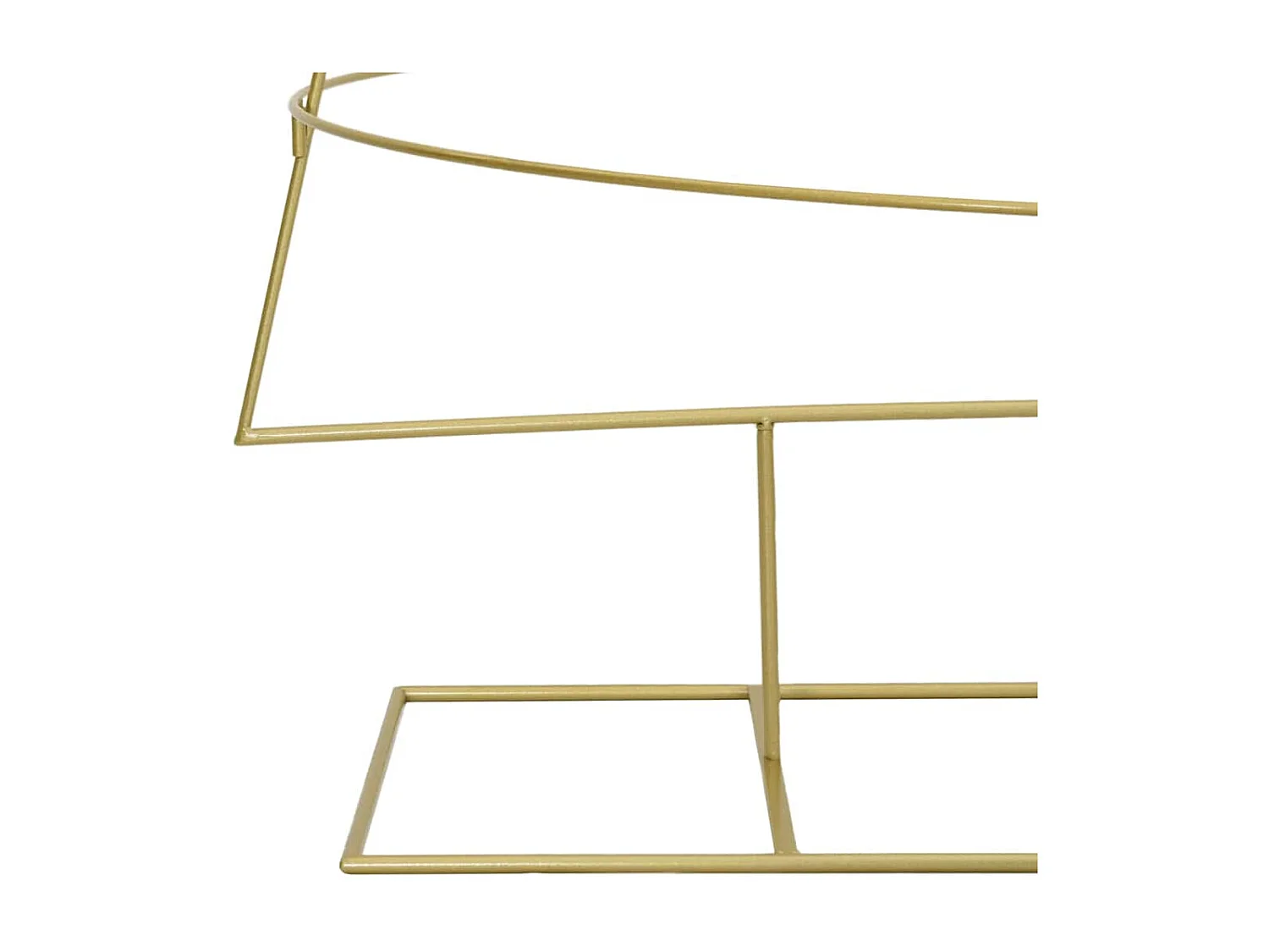 Árbol de Navidad de metal con soporte Dorado 210 cm