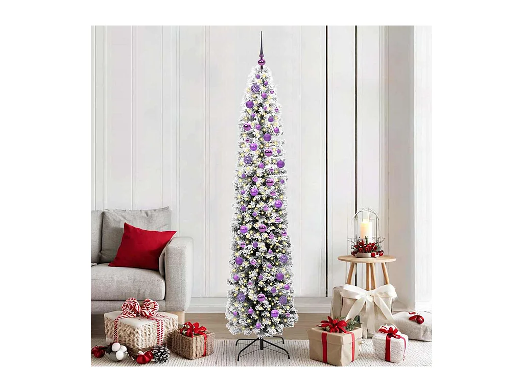 Árvore de Natal Artificial Verde 210 cm PVC e Aço e Plástico