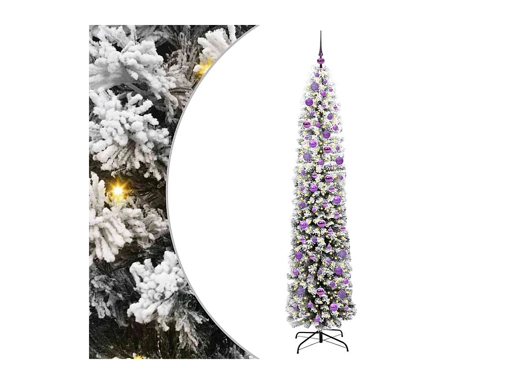 Árvore de Natal Artificial Verde 210 cm PVC e Aço e Plástico