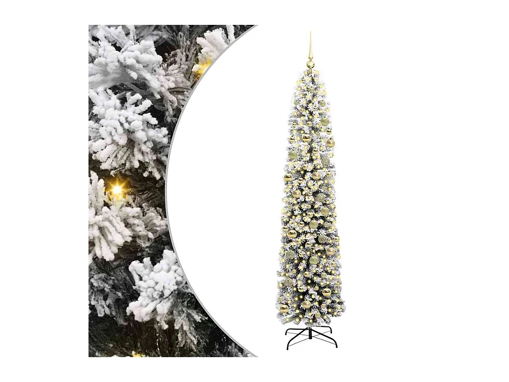 Árvore de Natal Artificial Verde 210 cm PVC e Aço e Plástico