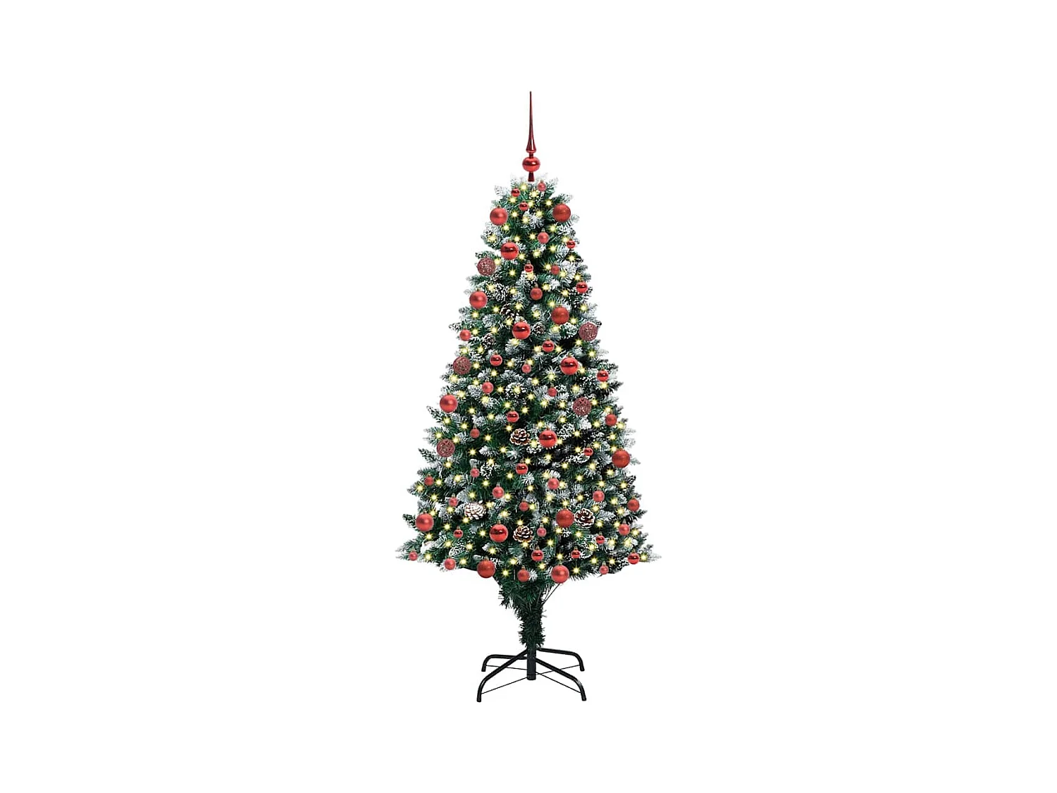 Sapin de Noël artificiel Vert 180 cm PVC, Acier et Plastique