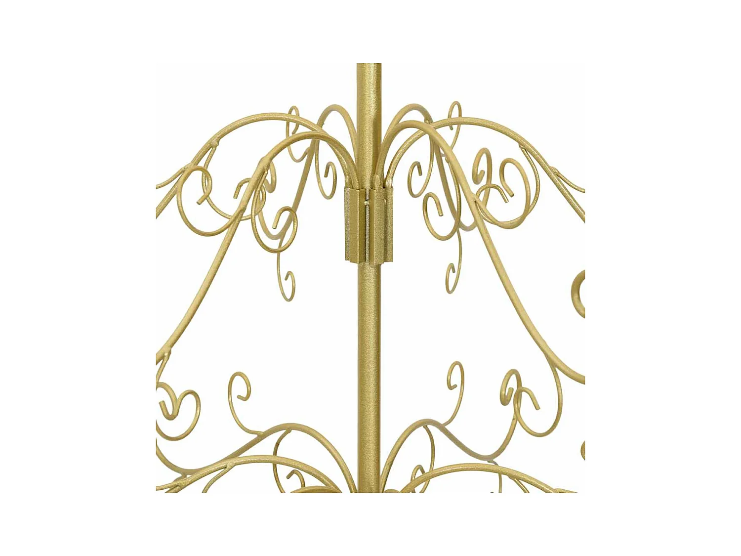 Árbol de Navidad de metal con soporte Dorado 60 cm