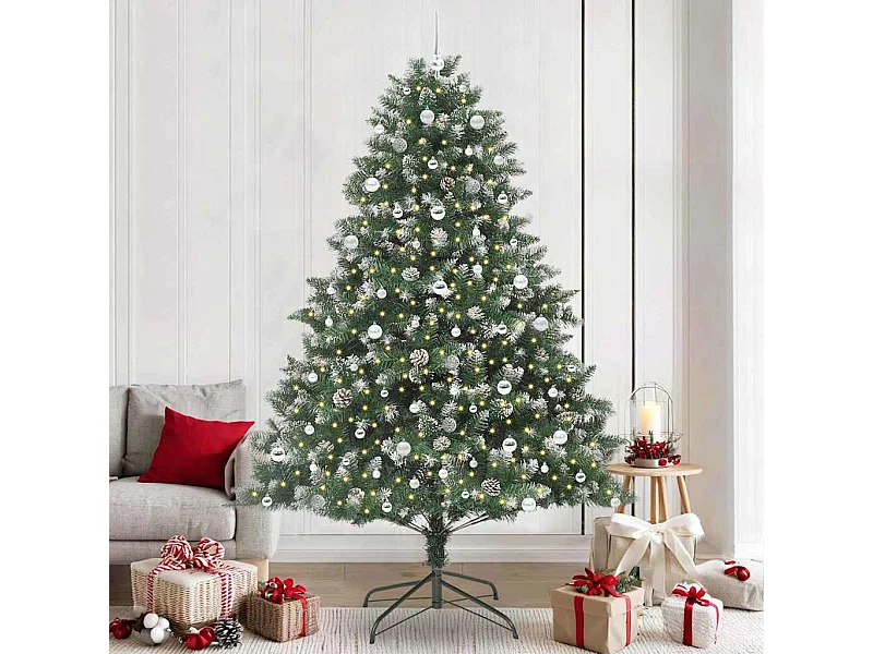 Sapin de Noël artificiel avec 300 LED Vert 160 x 160 x 240 cm