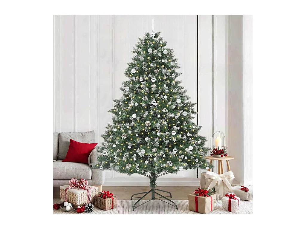 Sapin de Noël artificiel avec 300 LED Vert 160 x 160 x 240 cm