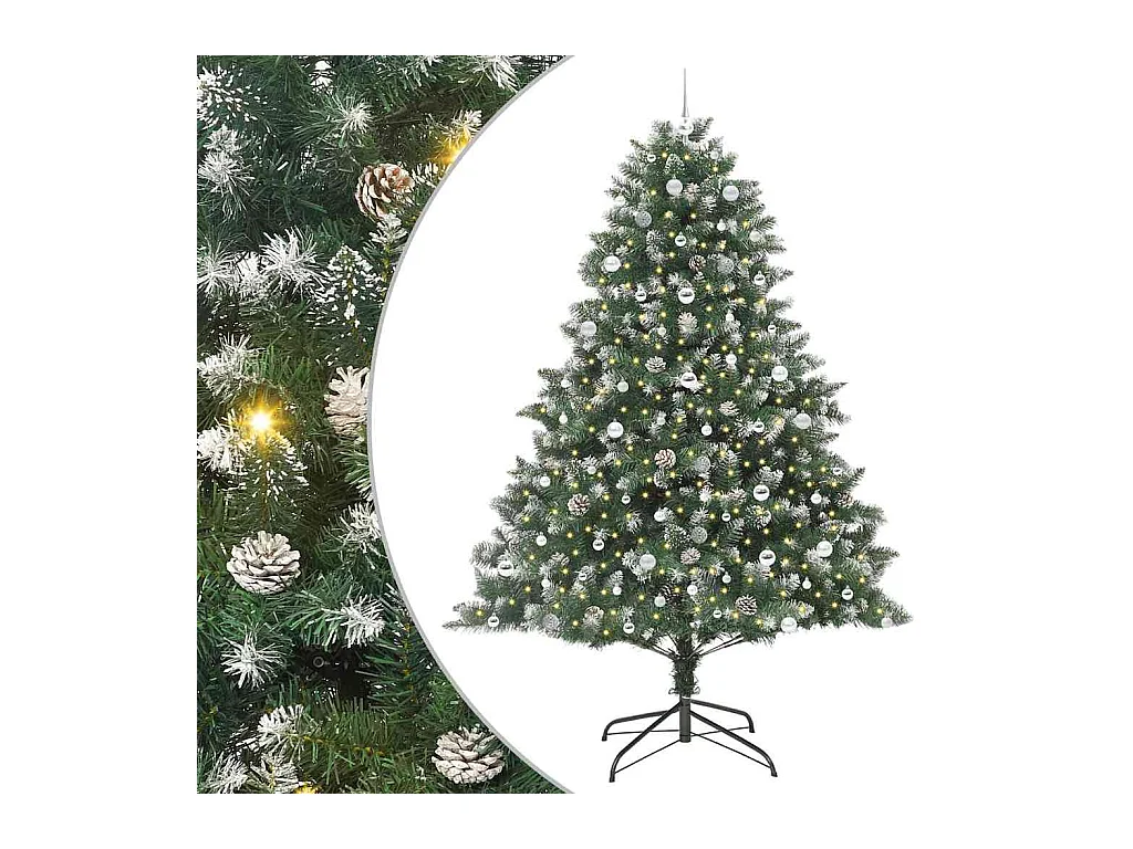 Sapin de Noël artificiel avec 300 LED Vert 160 x 160 x 240 cm