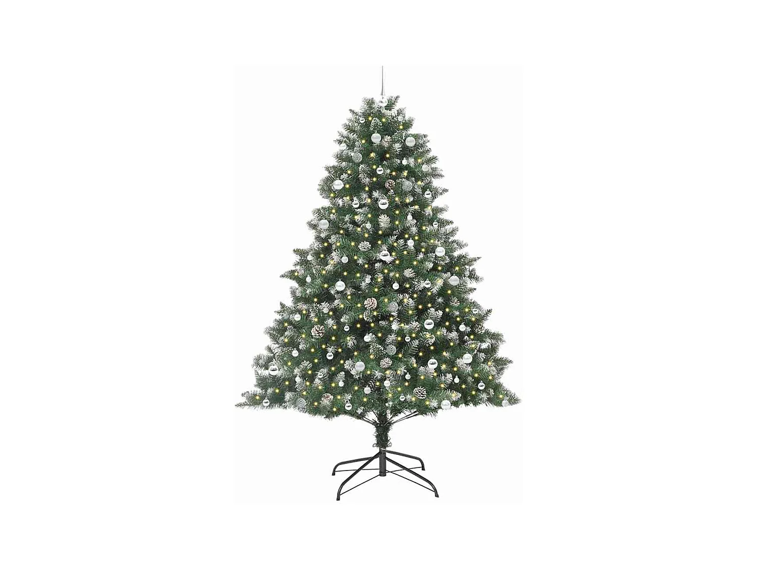 Sapin de Noël artificiel avec 300 LED Vert 160 x 160 x 240 cm