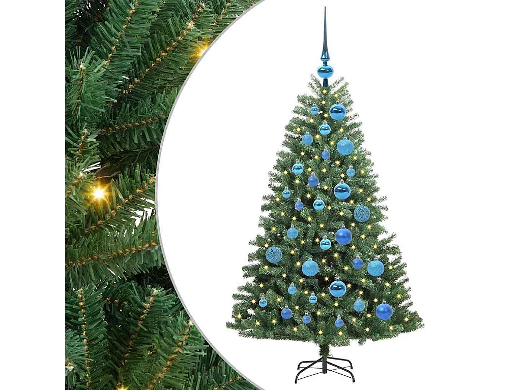 Sapin de Noël Artificiel à Branches Articulées Vert 120 cm