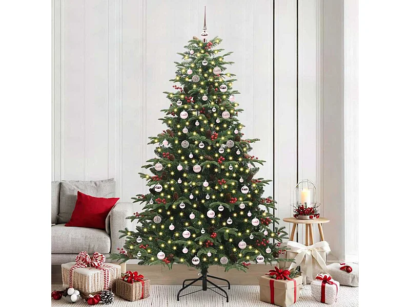 Sapin de Noël artificiel Vert 240 cm PVC, métal et plastique