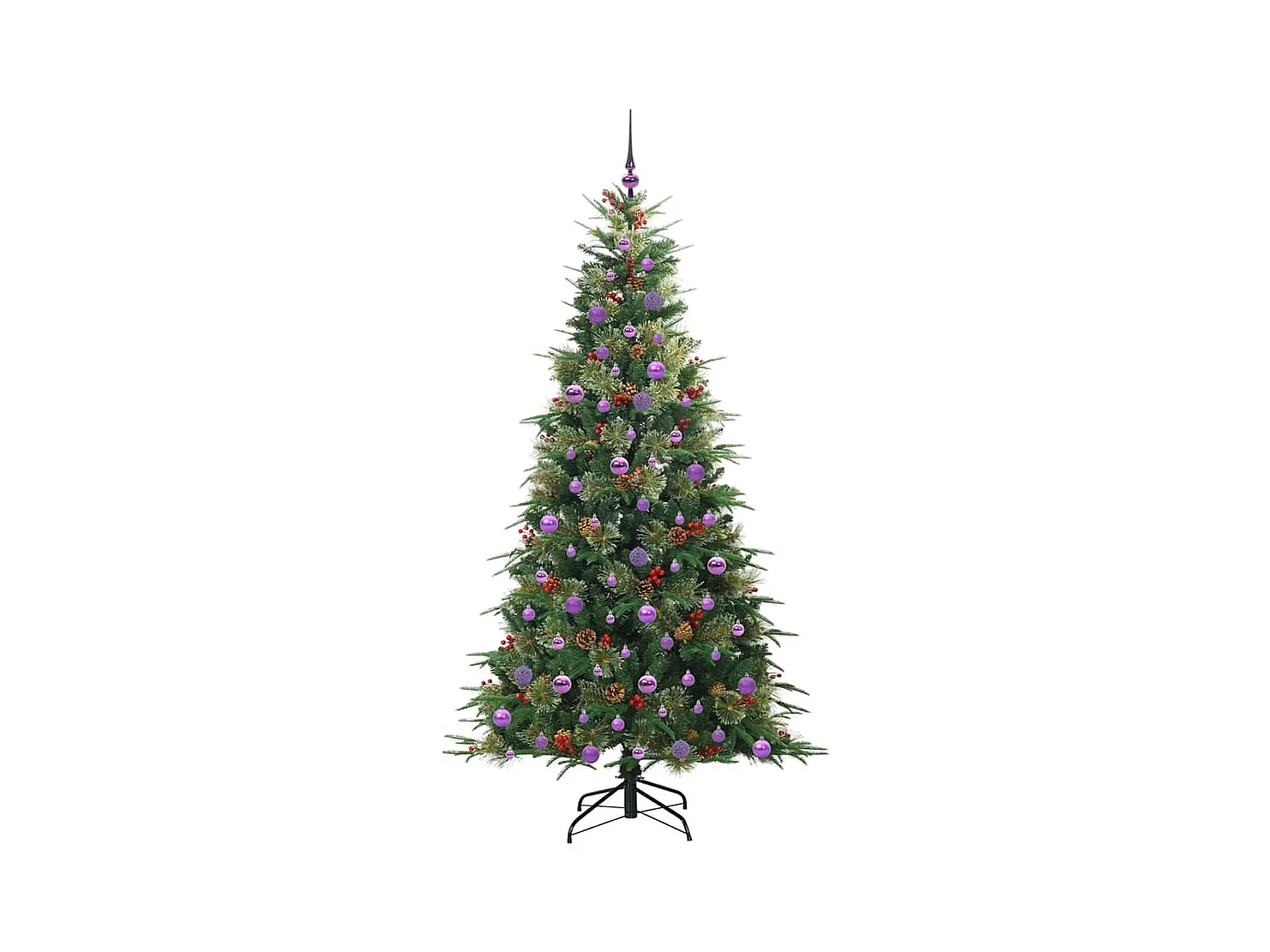 Sapin de Noël Artificiel à Branches Articulées Vert 210 cm