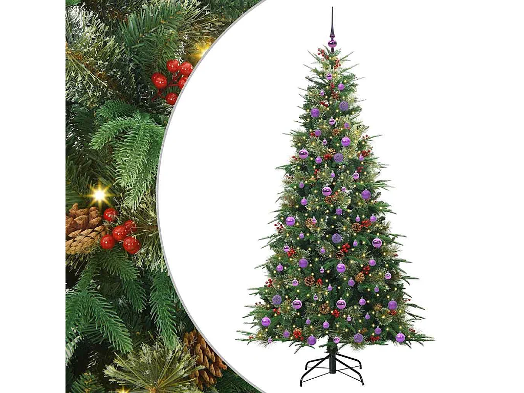 Sapin de Noël Artificiel à Branches Articulées Vert 210 cm