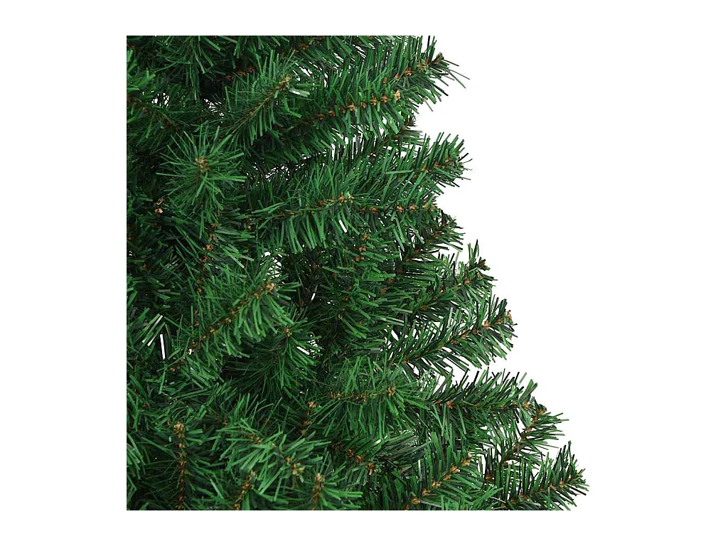 Kunstkerstboom Groen 210 cm PVC en Staal en Kunststof