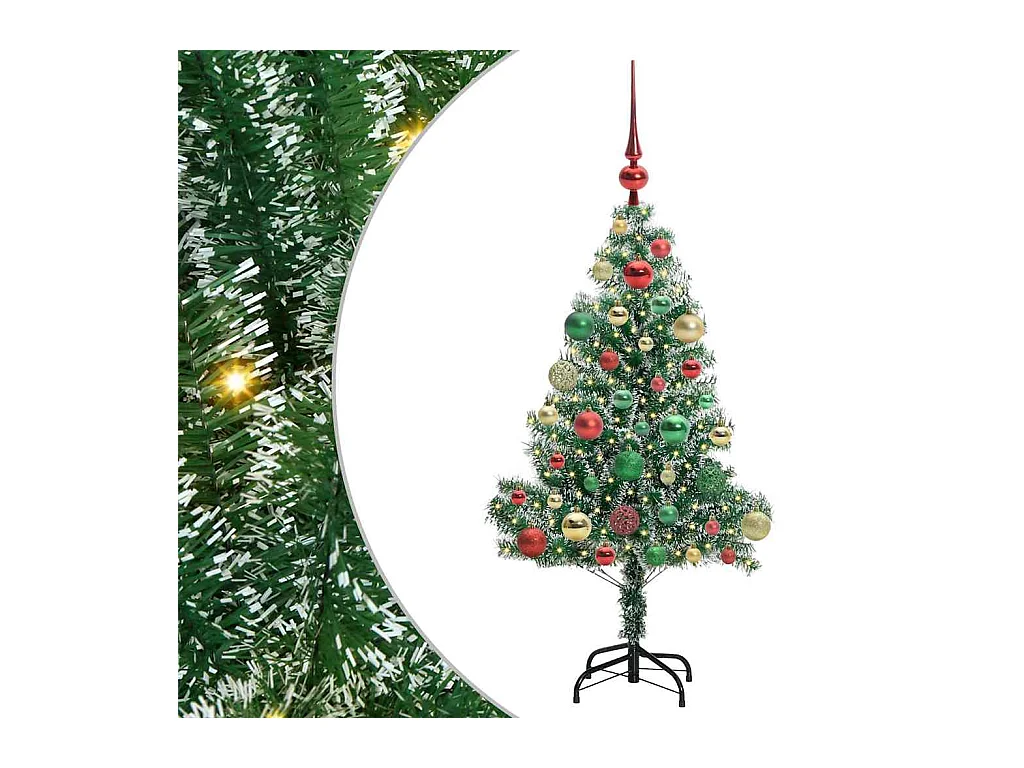 Arbre de Noël artificiel floconné de neige avec lumière LED