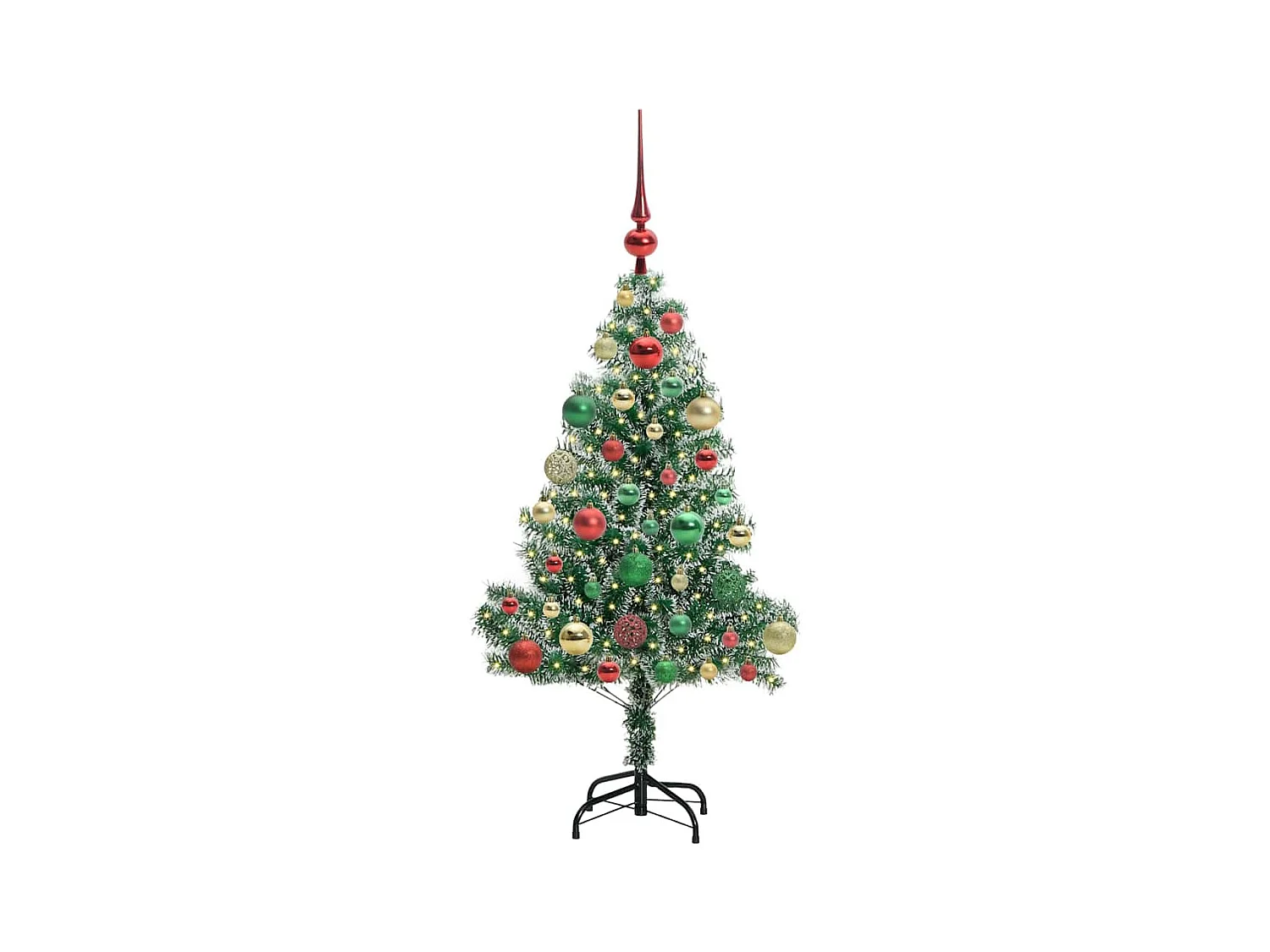 Arbre de Noël artificiel floconné de neige avec lumière LED