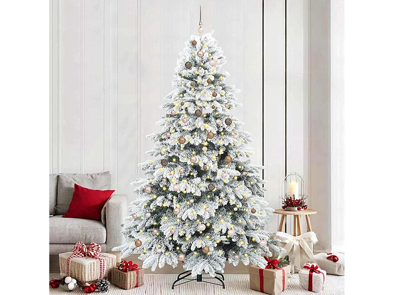 Sapin de Noël artificiel avec 300 LED Vert 240 cm PE et PVC