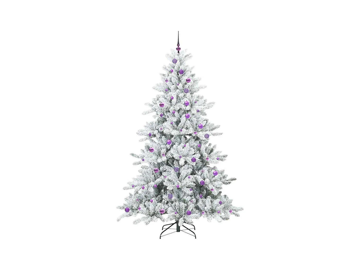 Kunstmatige Hinged Kerstboom met 300 LED 240 cm PVC