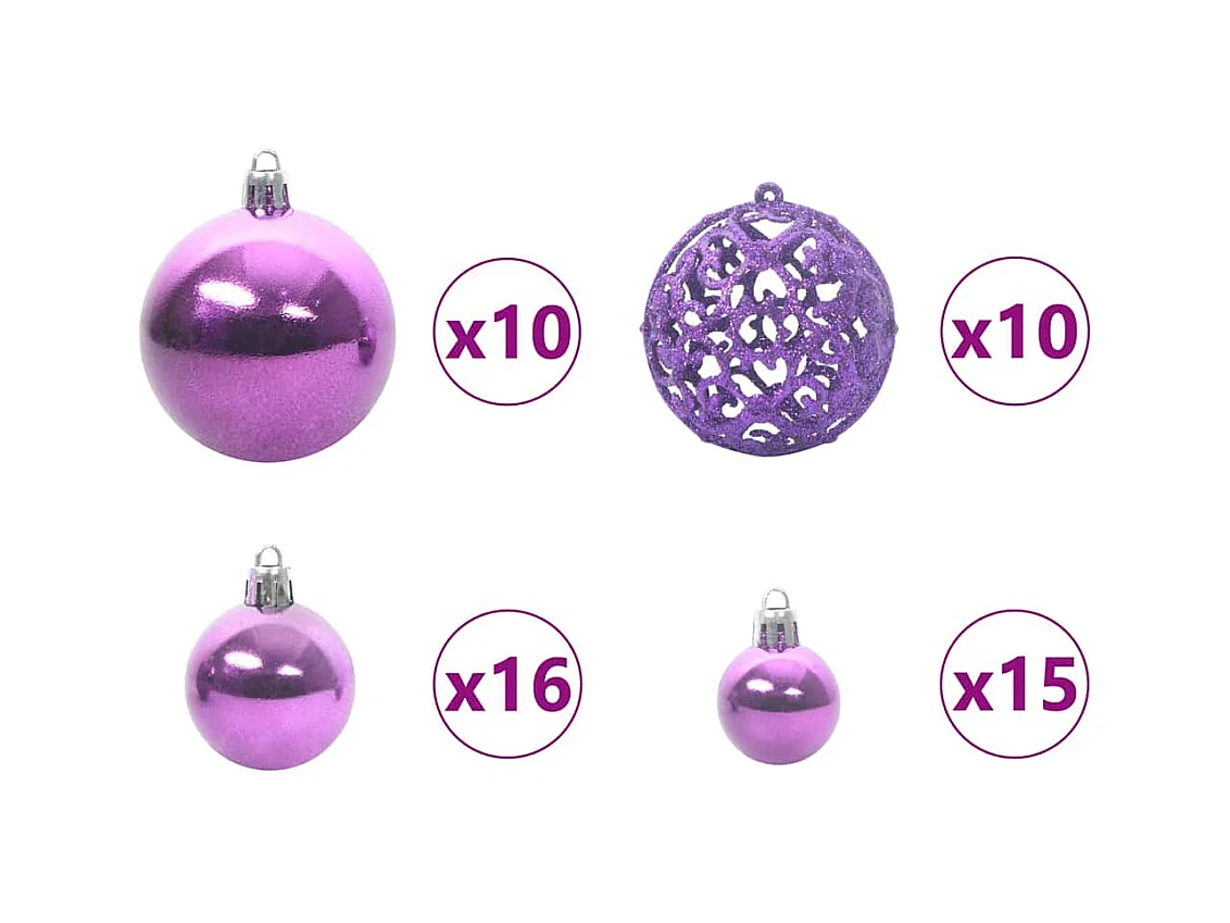 Kunstmatige Hinged Kerstboom met 300 LED 240 cm PVC