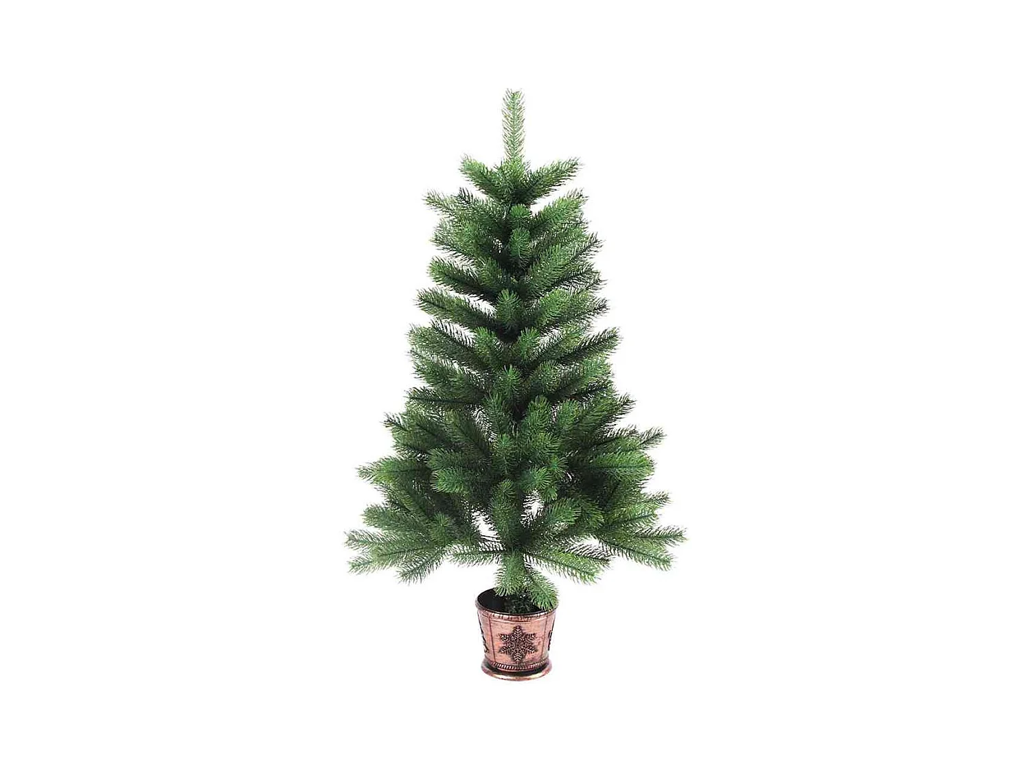 Árbol de Navidad con 150 LED con soporte Verde 90 cm PE