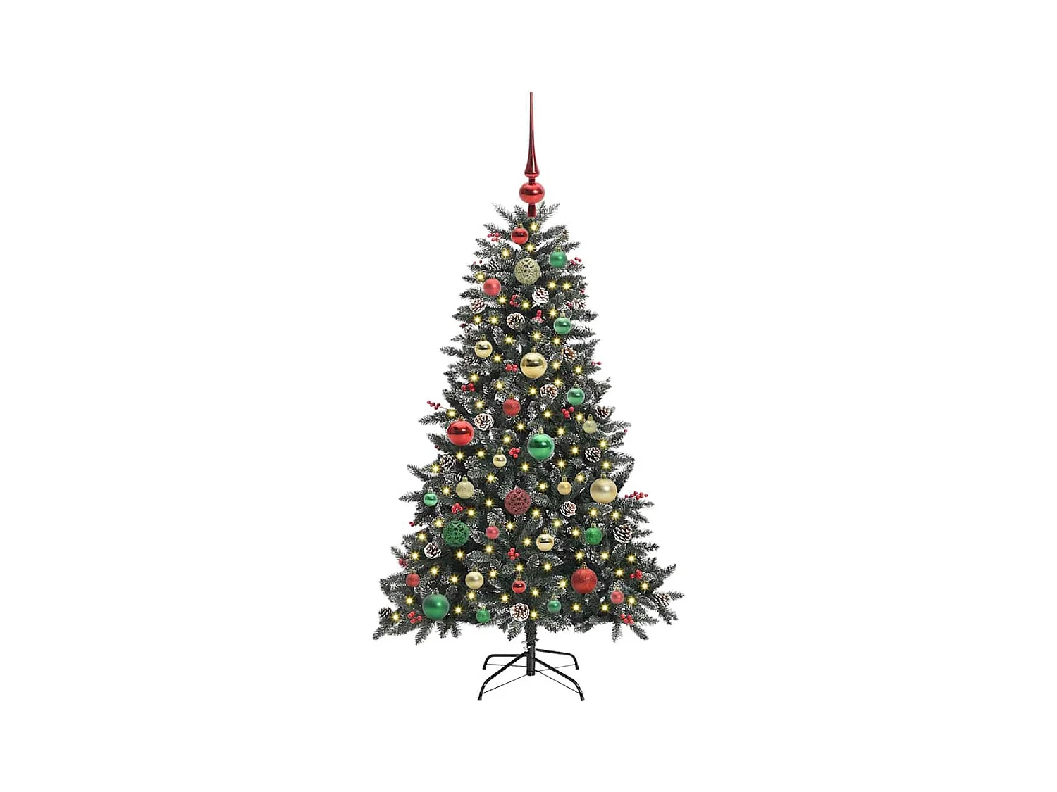 Árbol de Navidad artificial con 150 LED Verde 68 x 68 x 120 cm