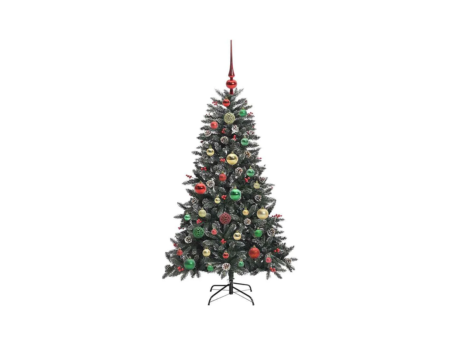 Árbol de Navidad artificial con 150 LED Verde 68 x 68 x 120 cm