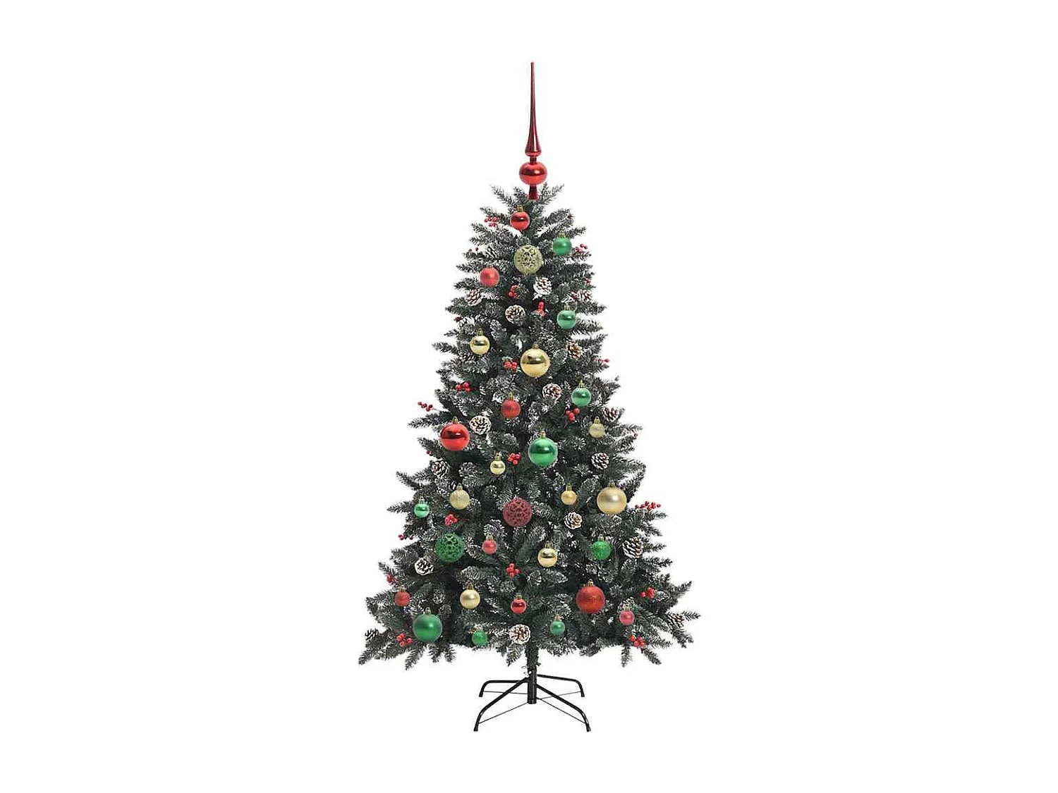 Sapin de Noël artificiel avec 150 LED Vert 68 x 68 x 120 cm