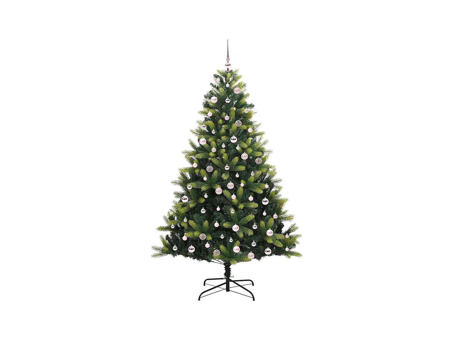 Árbol de Navidad Artificial Plegable 300 LEDs Verde 240 cm