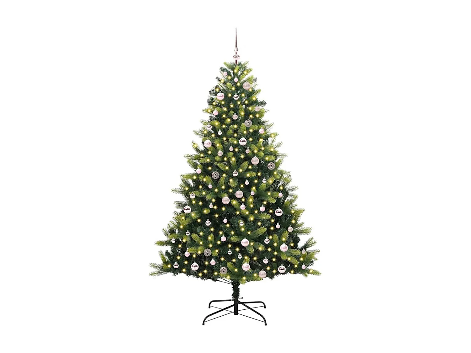 Kunstmatige Scharnierende Kerstboom 300 LEDs Groen 240 cm